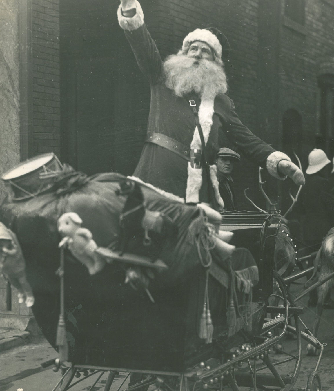 Sleigh and reindeer